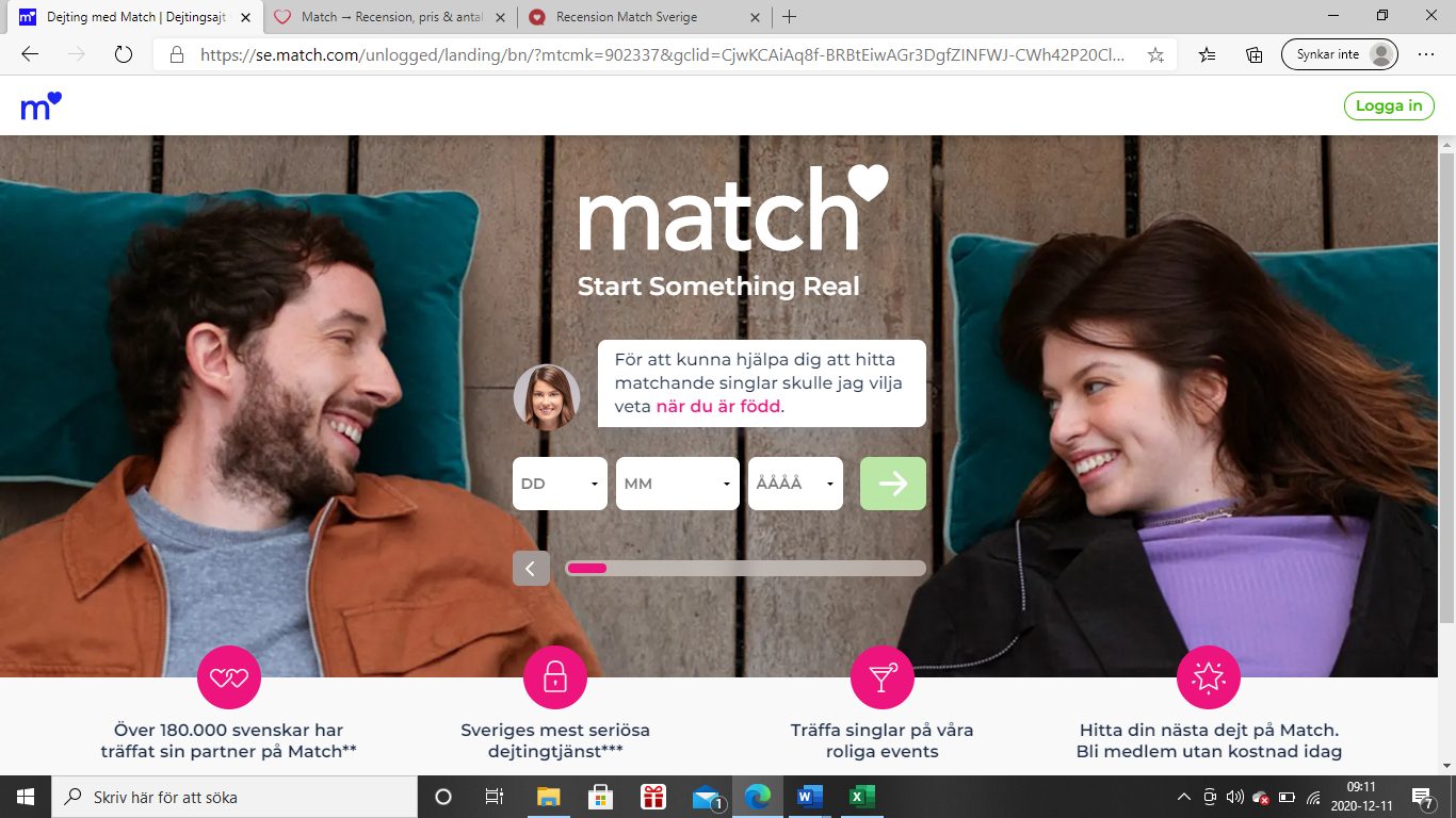 Seriösa singlar som söker en relation för livet
